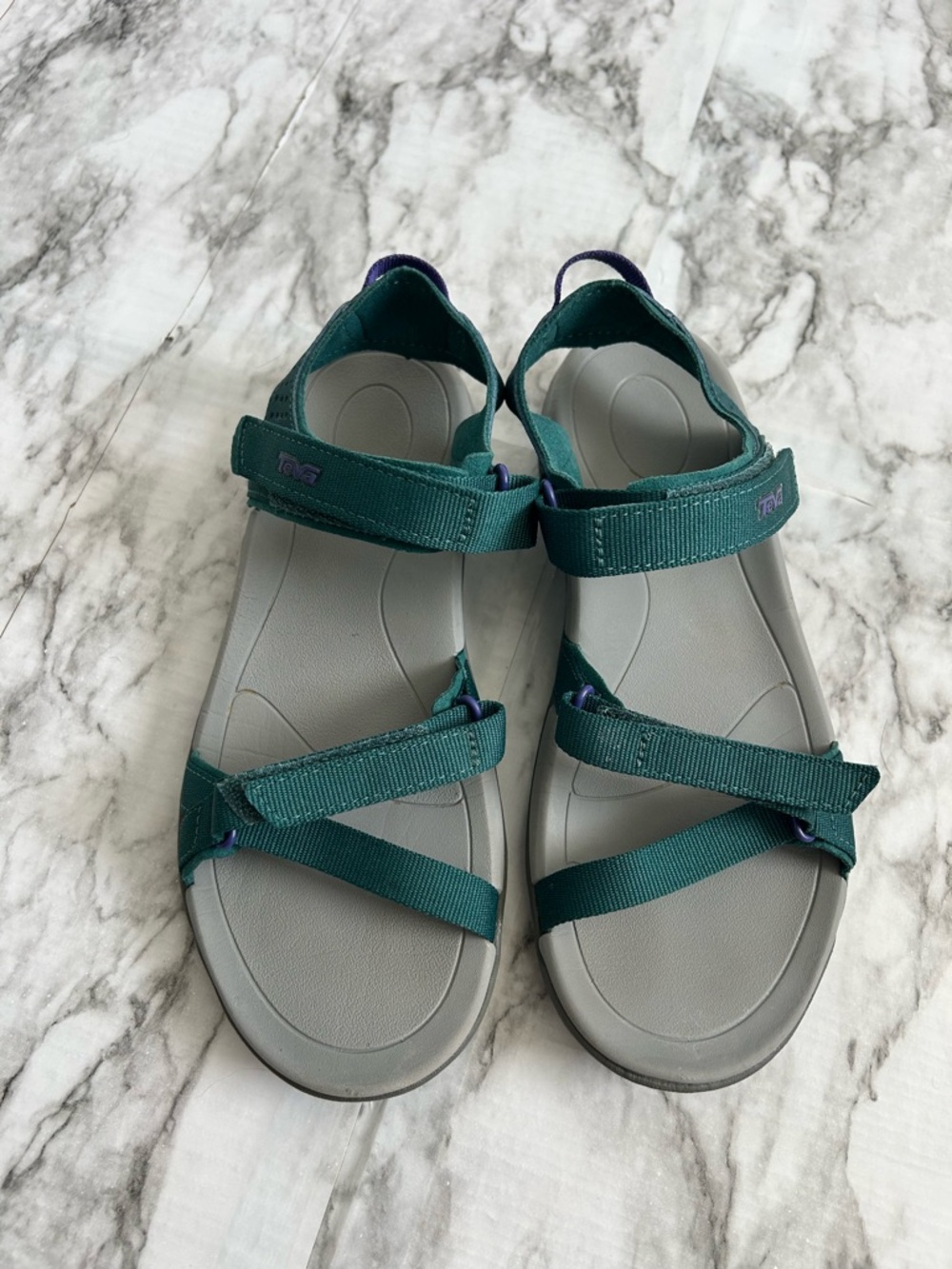 Teva | women’s size 7 “Verra” sandals hiking outdoor adventure teal and purple - Picture 2 of 8